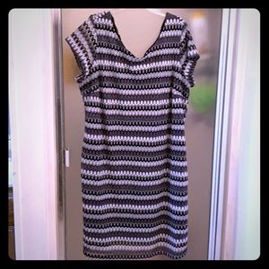 🐯NWOT Black&White Dress Sz 26W🐧